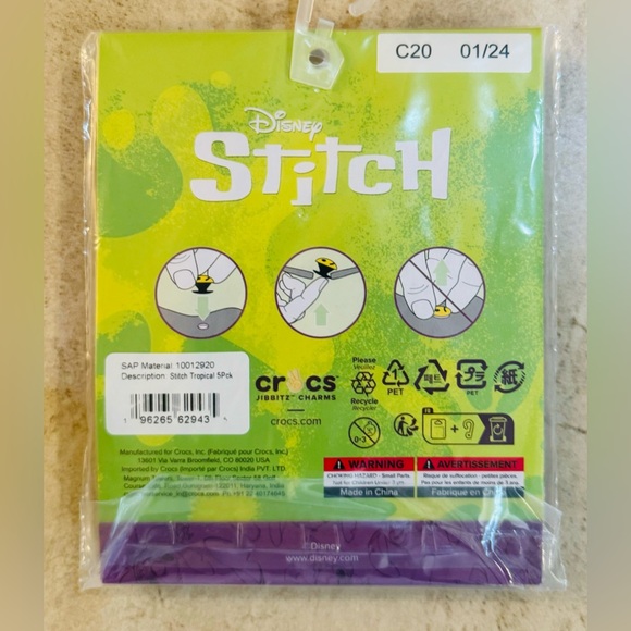 Crocs Jibbitz Stitch Tropical - 5 Pack - Picture 6 of 7